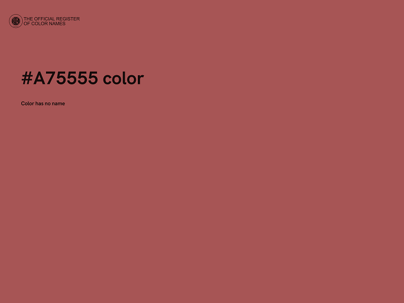 #A75555 color image