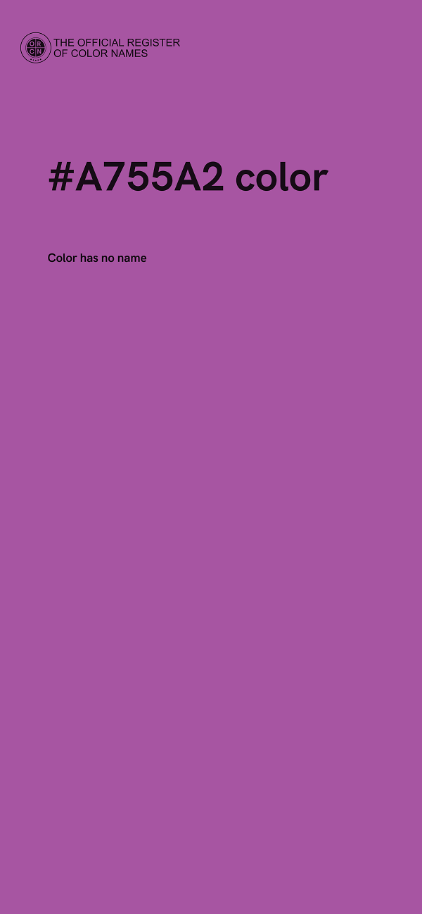 #A755A2 color image