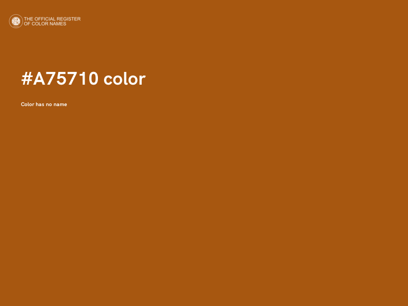#A75710 color image