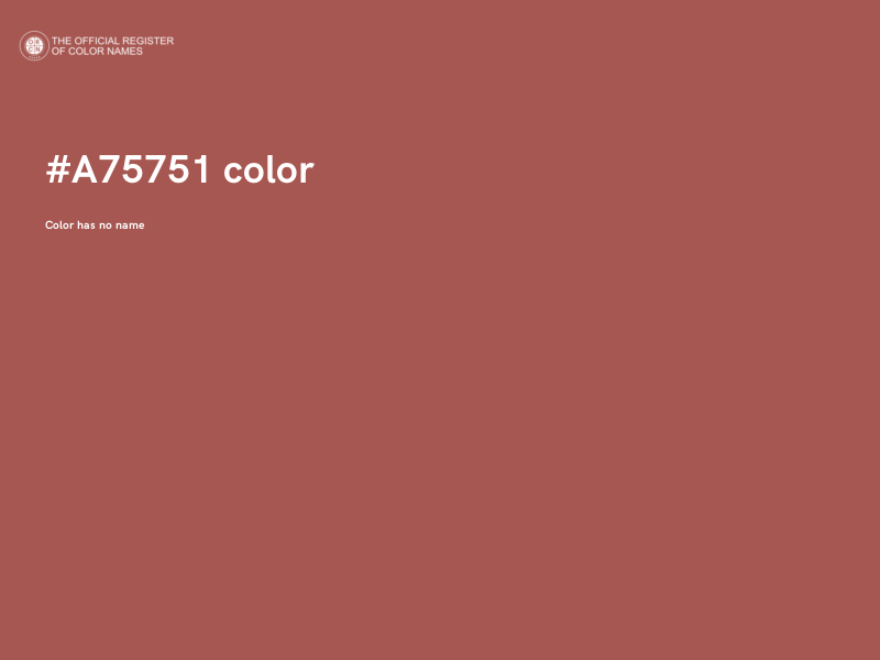 #A75751 color image