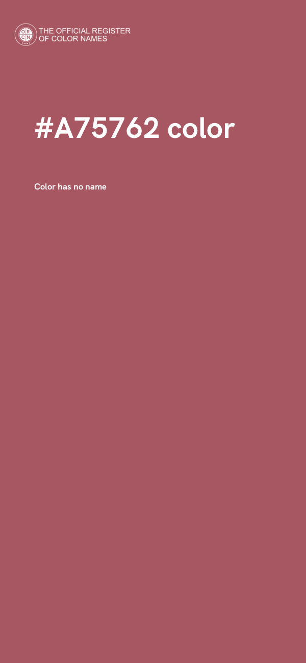 #A75762 color image