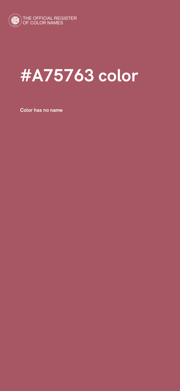 #A75763 color image