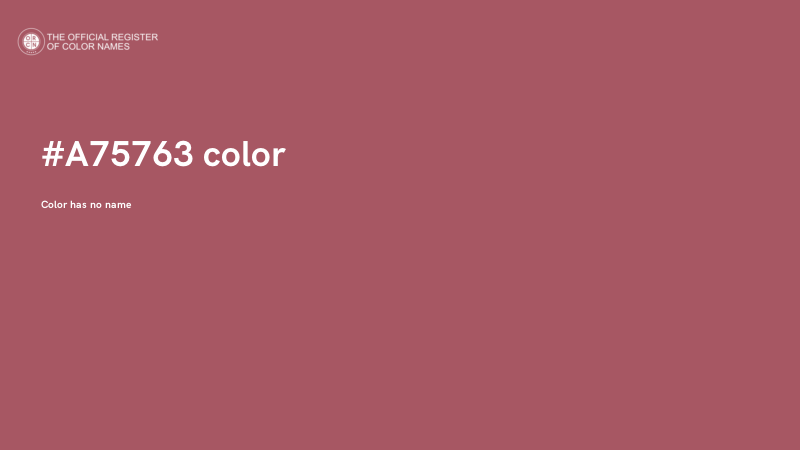 #A75763 color image