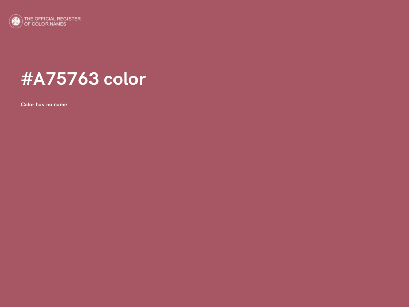 #A75763 color image