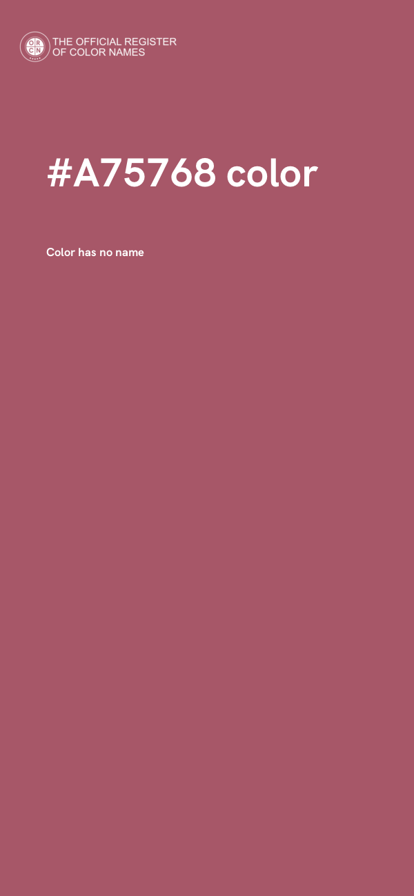 #A75768 color image