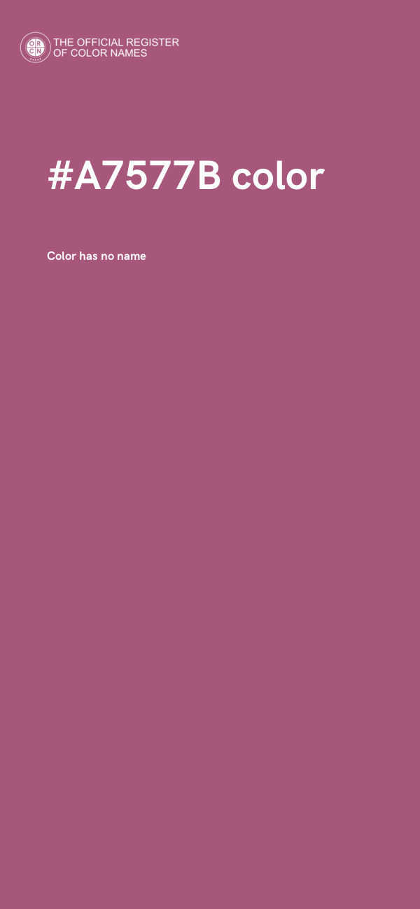 #A7577B color image