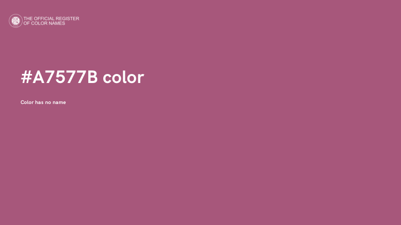 #A7577B color image