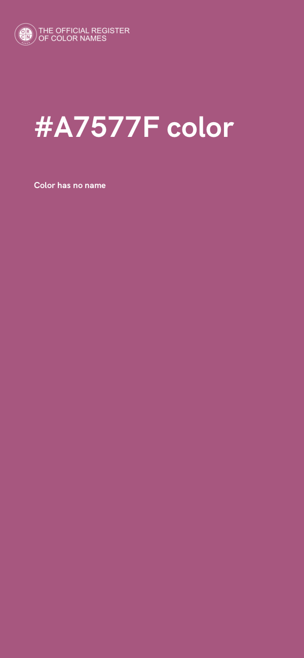 #A7577F color image