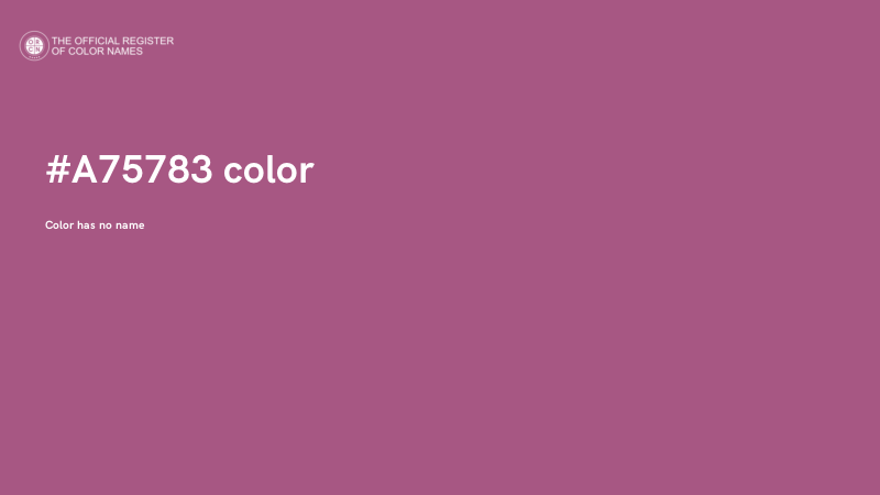 #A75783 color image