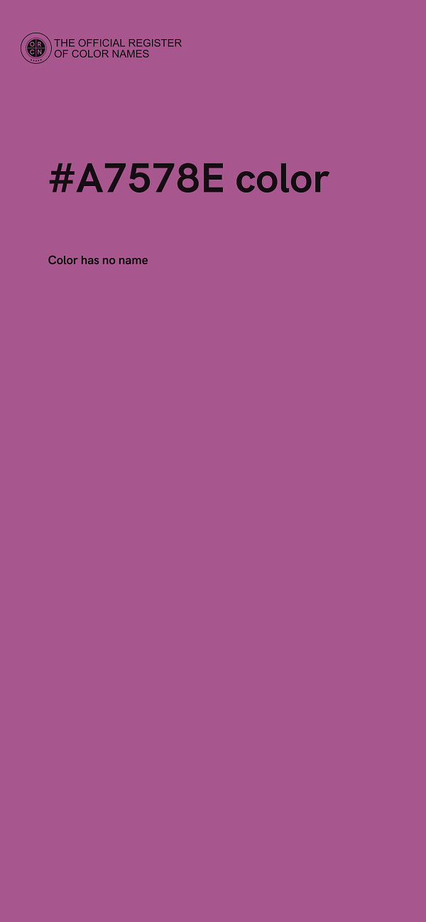 #A7578E color image