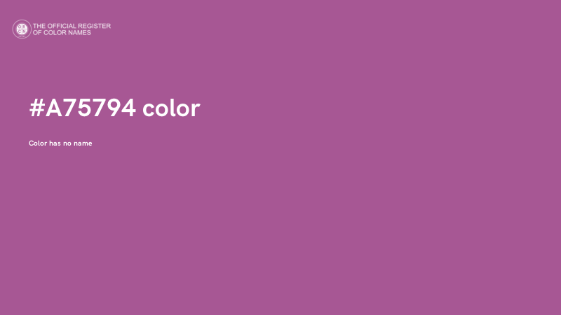 #A75794 color image