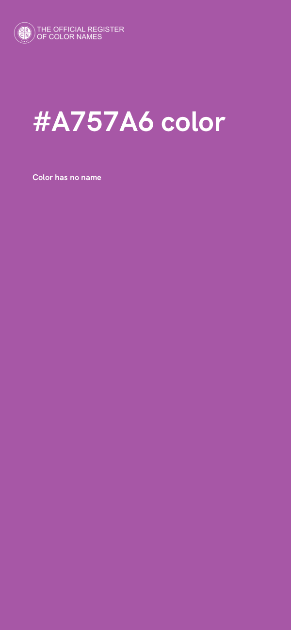 #A757A6 color image