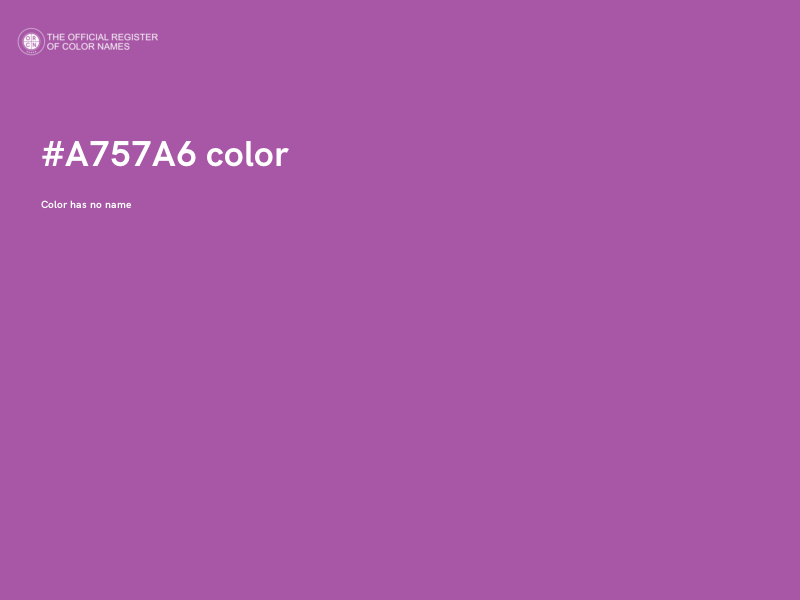 #A757A6 color image