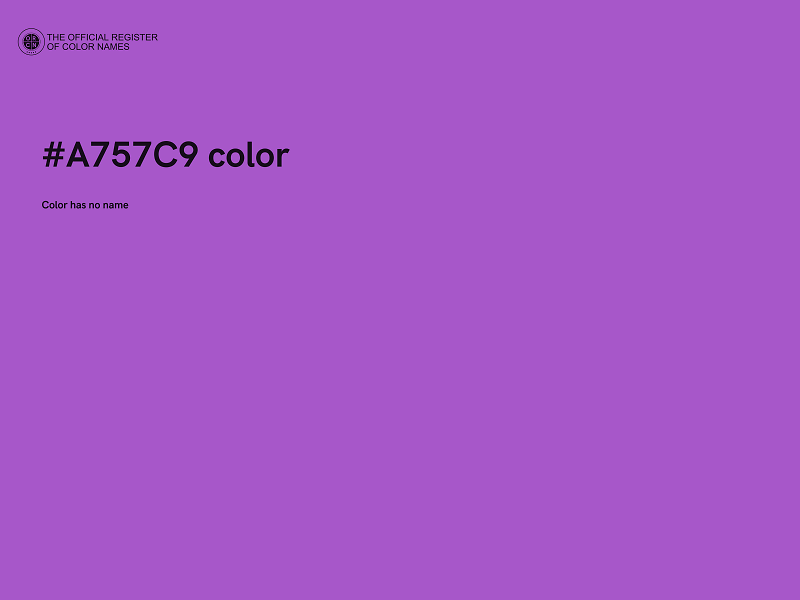 #A757C9 color image