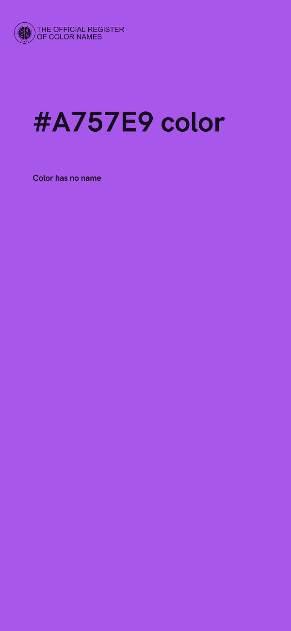 #A757E9 color image