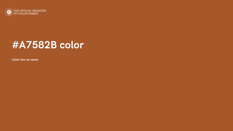 #A7582B color image