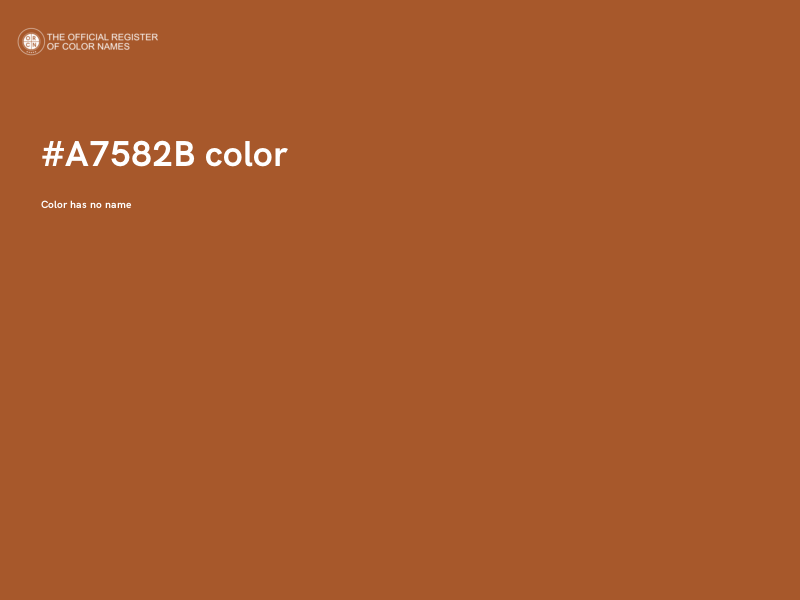 #A7582B color image