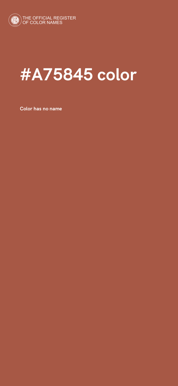 #A75845 color image