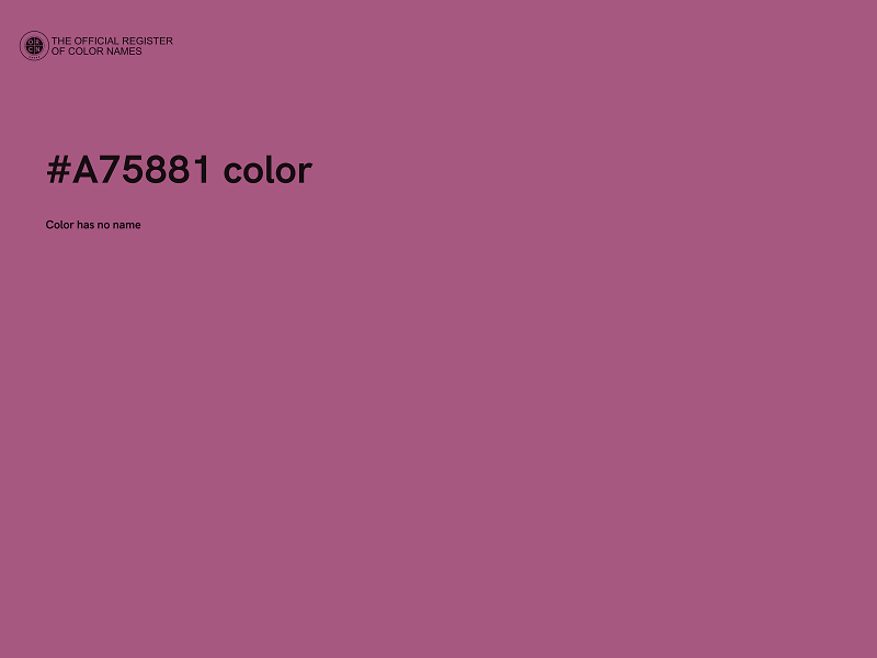 #A75881 color image