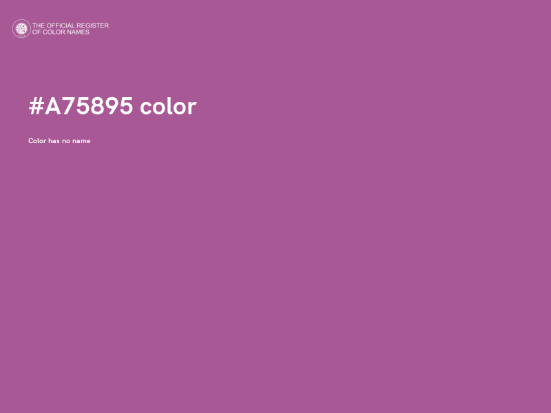 #A75895 color image