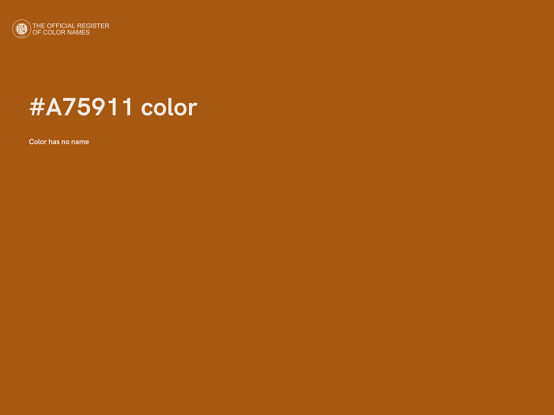 #A75911 color image