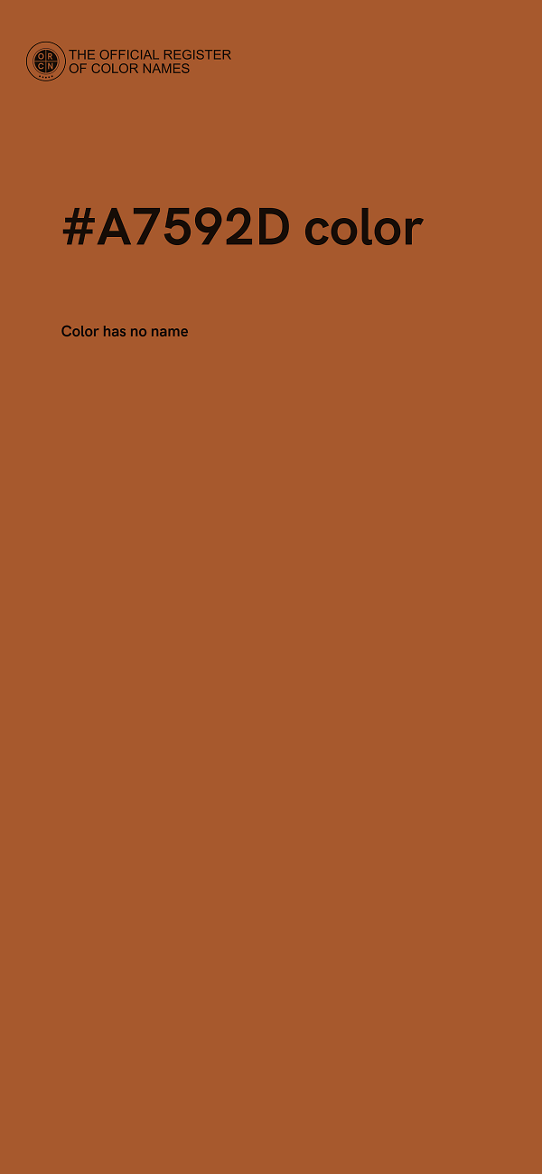 #A7592D color image
