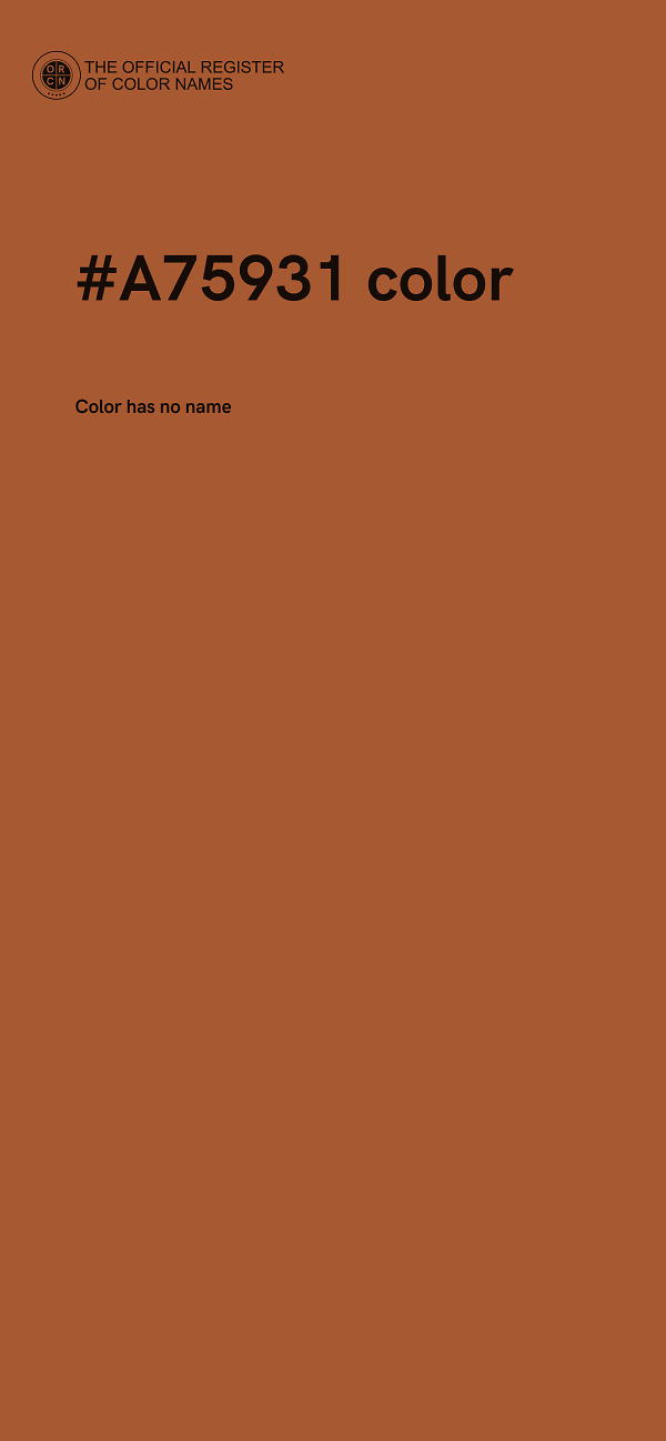 #A75931 color image