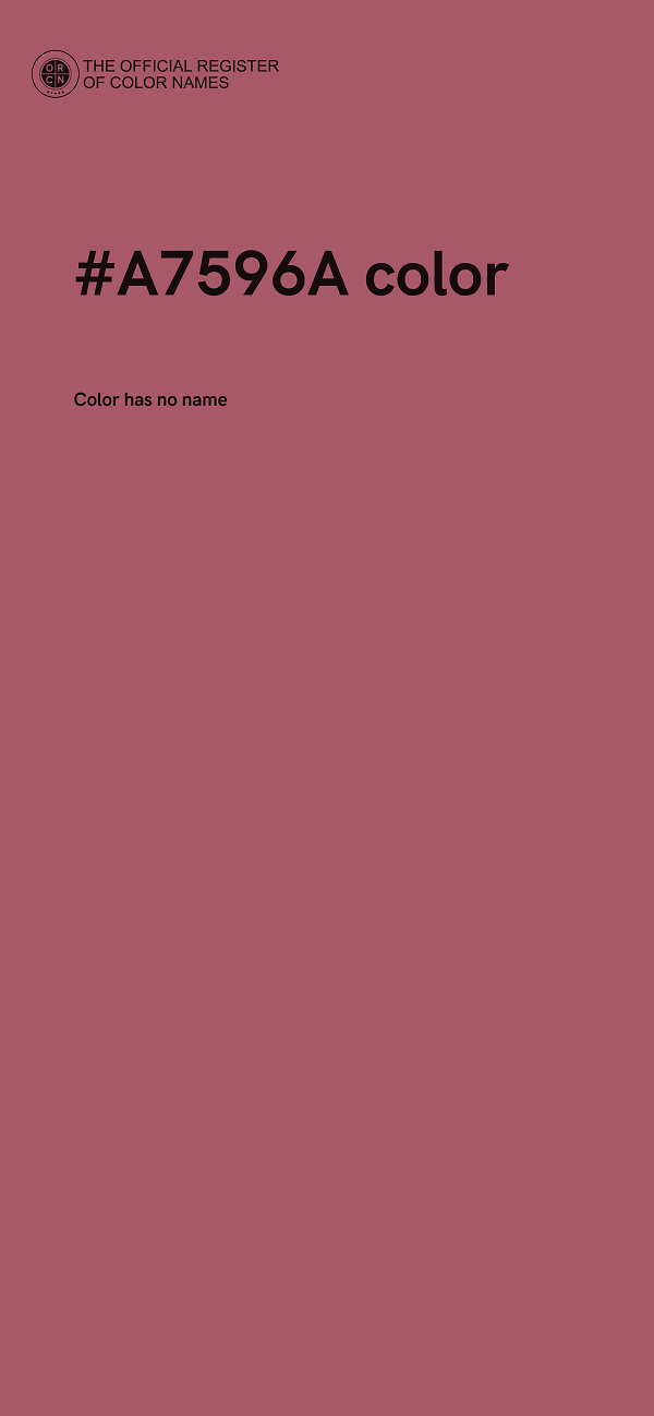 #A7596A color image
