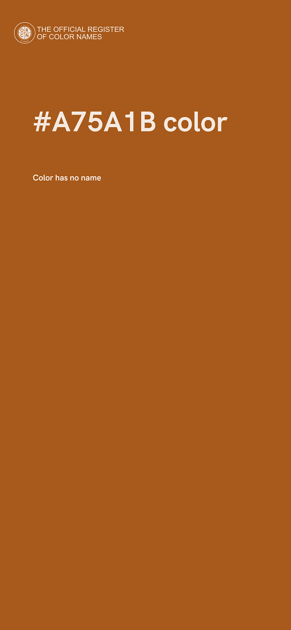 #A75A1B color image