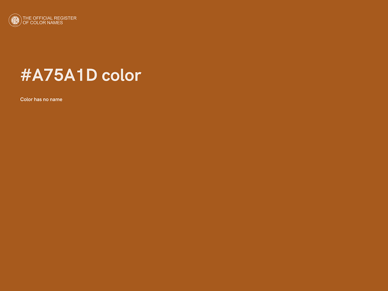 #A75A1D color image