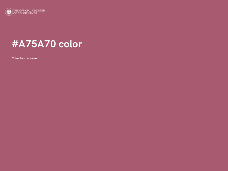 #A75A70 color image