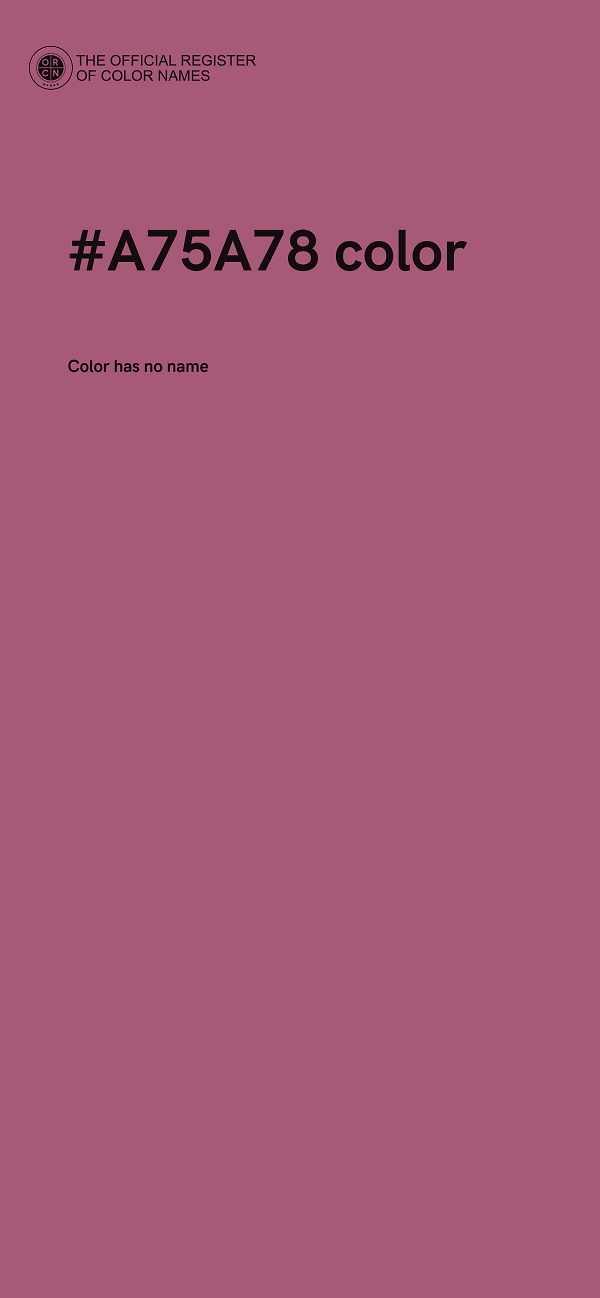 #A75A78 color image