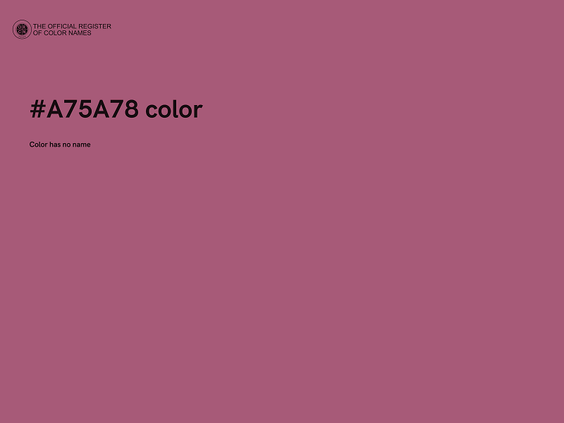 #A75A78 color image