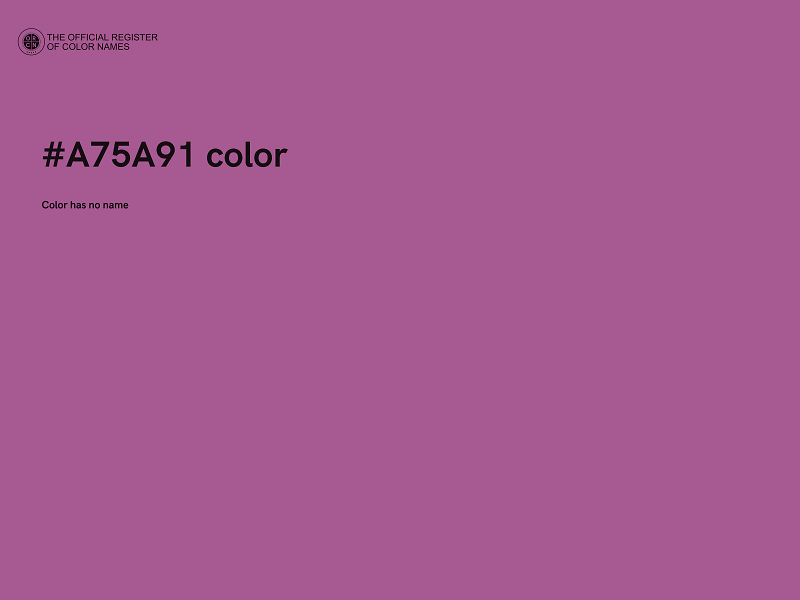 #A75A91 color image