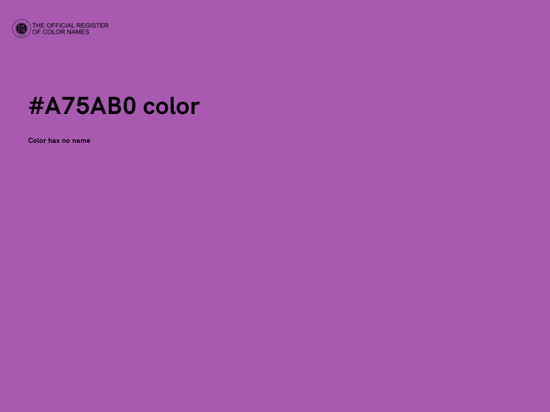 #A75AB0 color image