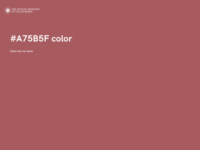 #A75B5F color image