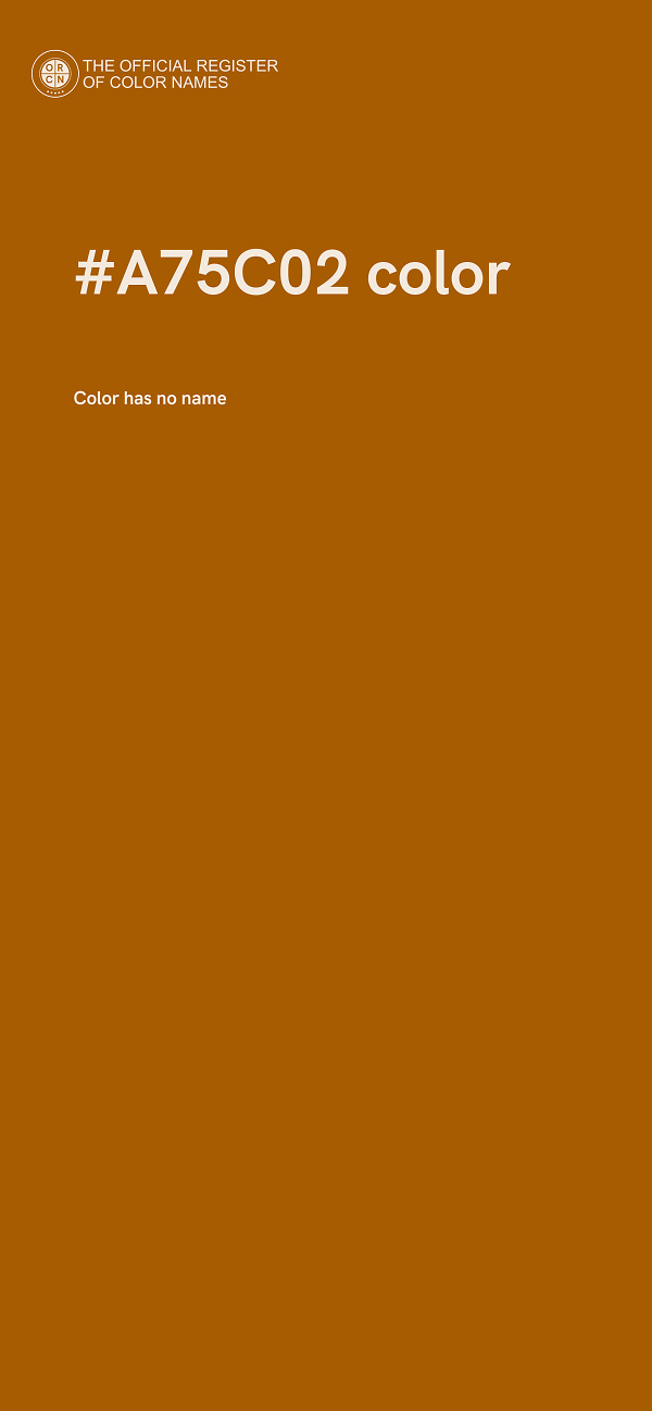 #A75C02 color image
