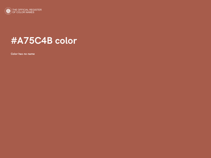 #A75C4B color image