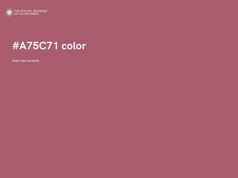 #A75C71 color image