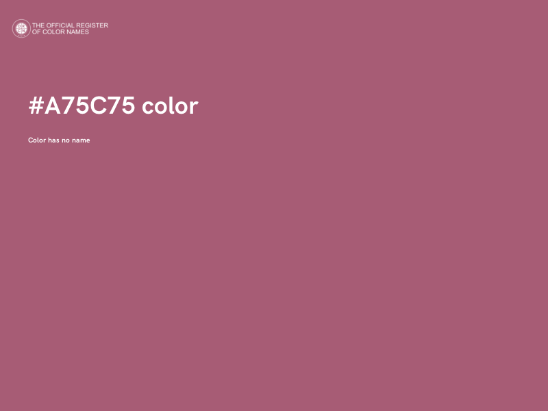 #A75C75 color image