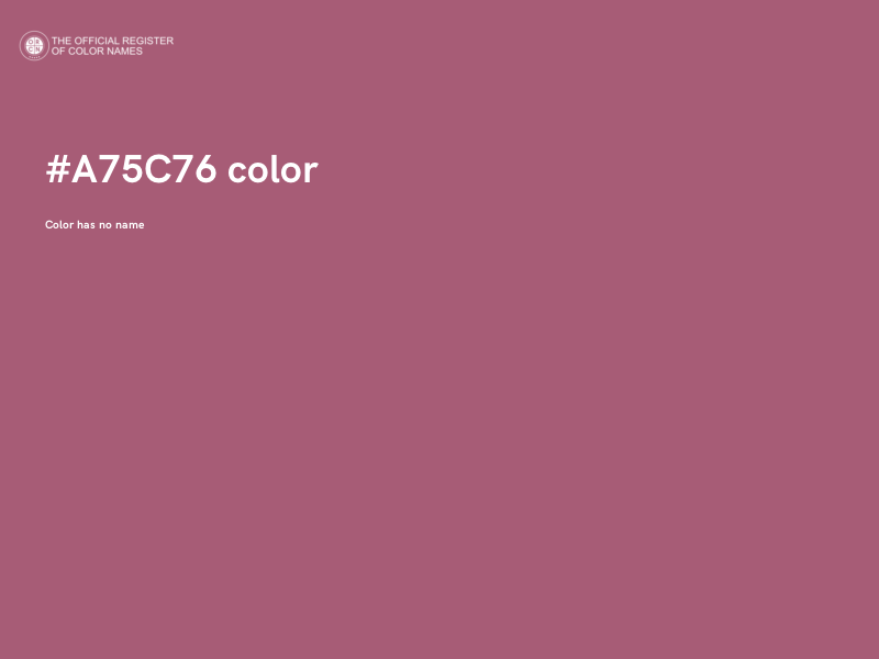 #A75C76 color image
