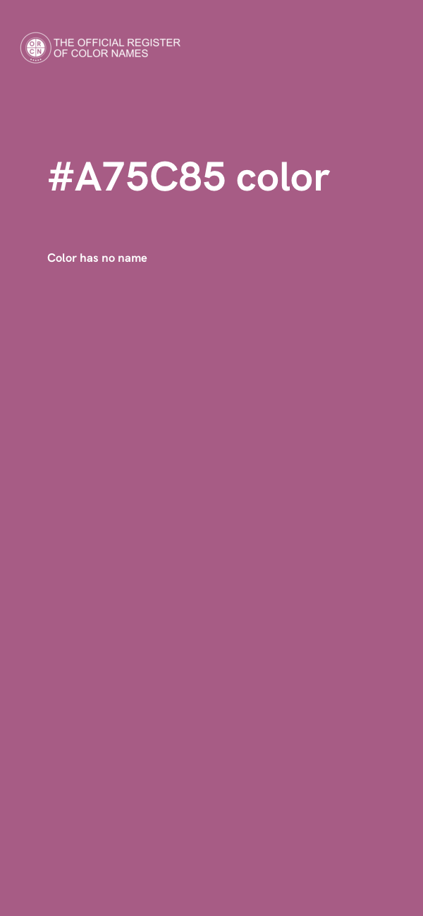 #A75C85 color image