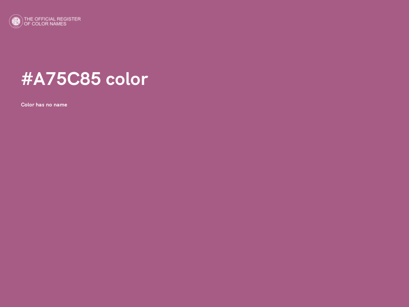 #A75C85 color image