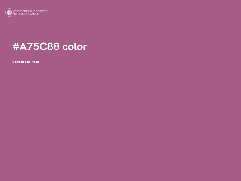 #A75C88 color image