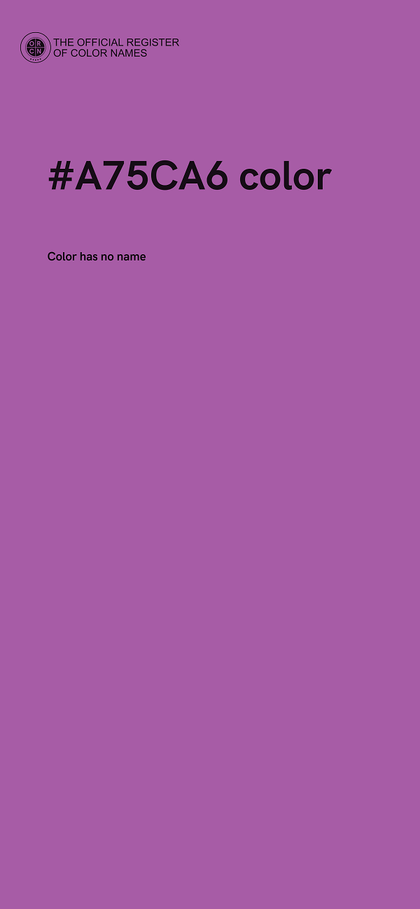 #A75CA6 color image