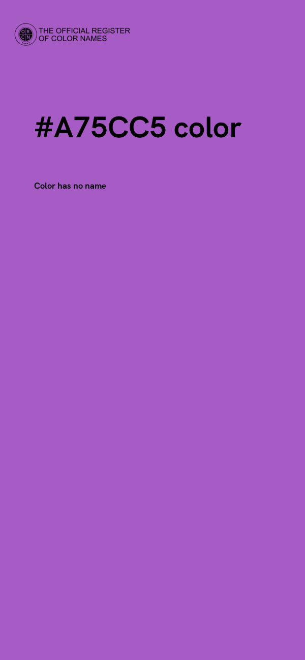 #A75CC5 color image