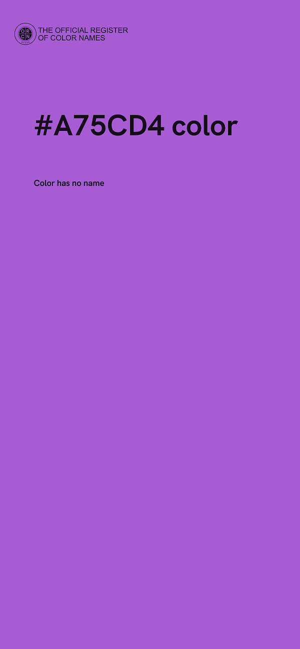 #A75CD4 color image