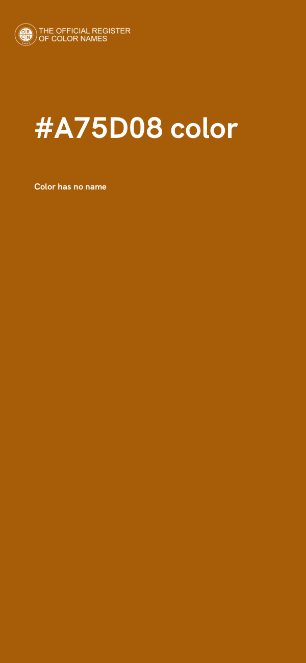 #A75D08 color image