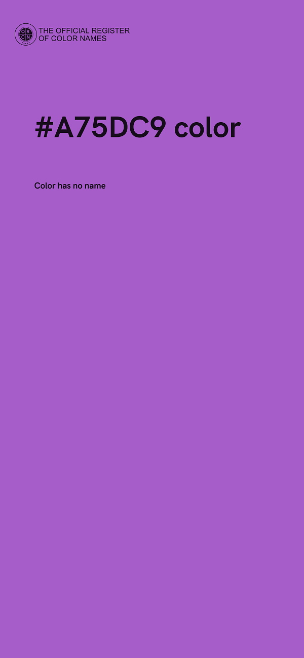 #A75DC9 color image