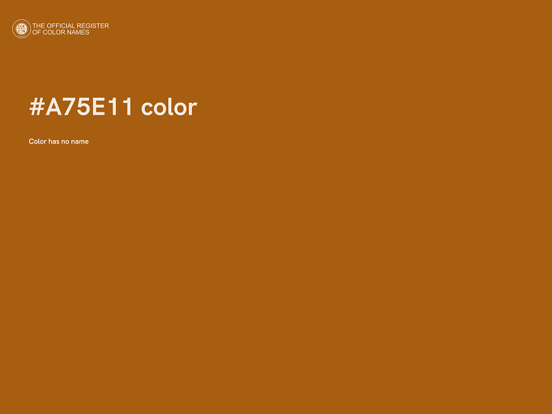 #A75E11 color image